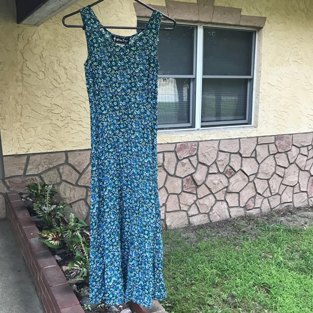 vintage midi floral dress